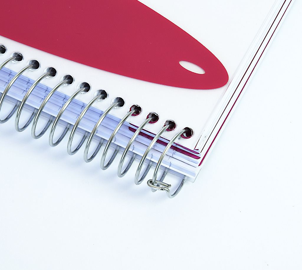 421beac3029e25fb3fccdf5eefefef88 Notizbuch "Smooth", PP-Hardcover mit Drahtspiralbindung - blau & Format