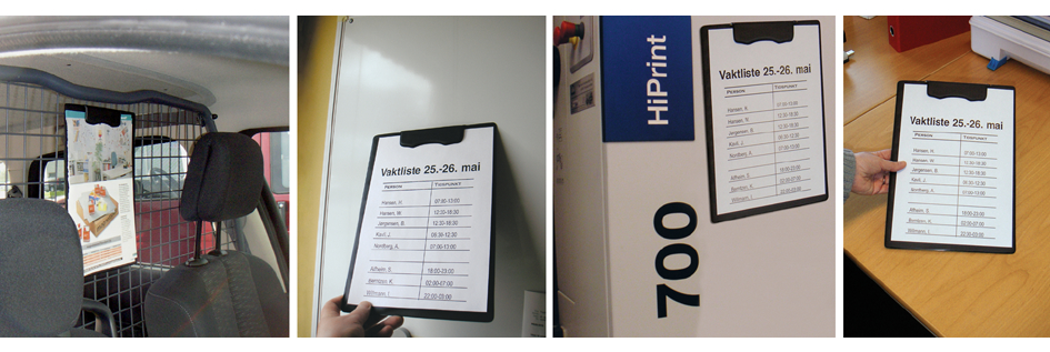 magnetoplan Magnet-Klemmbrett, magnethaftend, schwarz