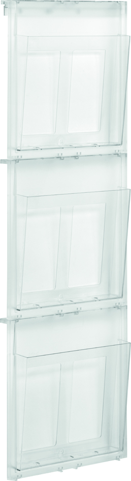 H68107_02_E_2_300 helit Wanddisplay ´the placativ´, 6 x DIN A4 hoch, glasklar