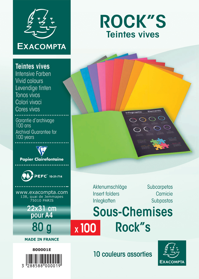 800001E_Verpackung589322fe33f7a EXACOMPTA Aktendeckel ROCK´S, DIN A4, 80 g/qm, dunkelrot