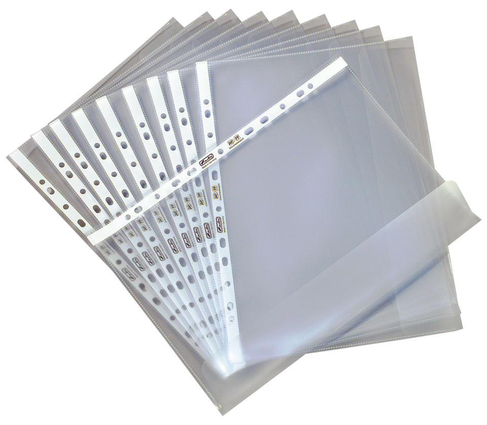 05896204 herlitz Prospekthülle mit Verschlusslasche, A4, genarbt