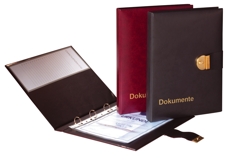 PAGNA Dokumentenmappe, Kunstleder, DIN A4, schwarz