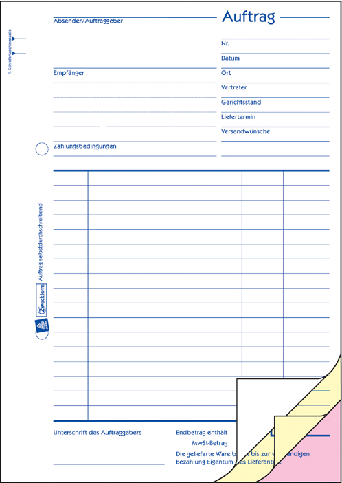 756_form AVERY Zweckform Formularbuch ´Waren-/Rechnungseingangsbuch´