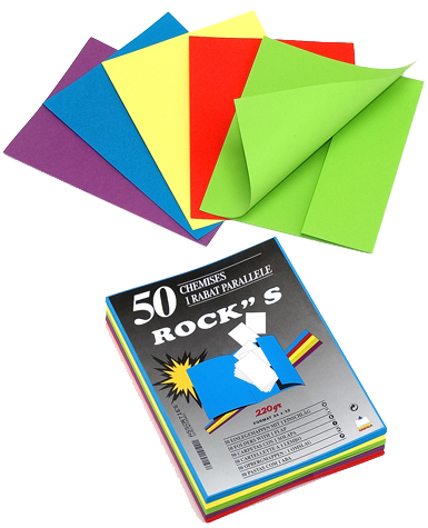 5005893245657d37 EXACOMPTA Aktendeckel ROCK´S, DIN A4, farbig sortiert