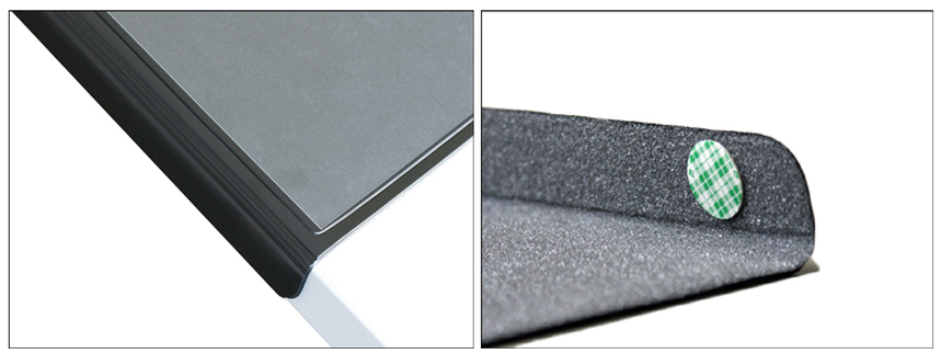flexoplan_detail-2 Läufer Schreibunterlage DURELLA Flexoplan DS, schwarz