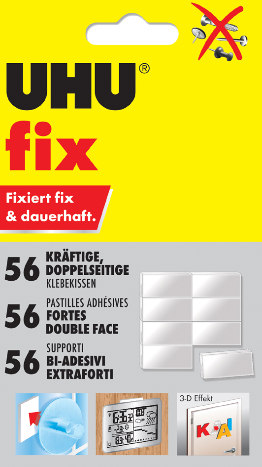 48805 UHU Klebekissen fix, doppelseitig, weiß
