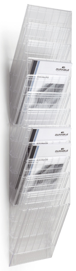 DURABLE Wand-Prospekthalter-Set ´FLEXIBOXX 12´, A4