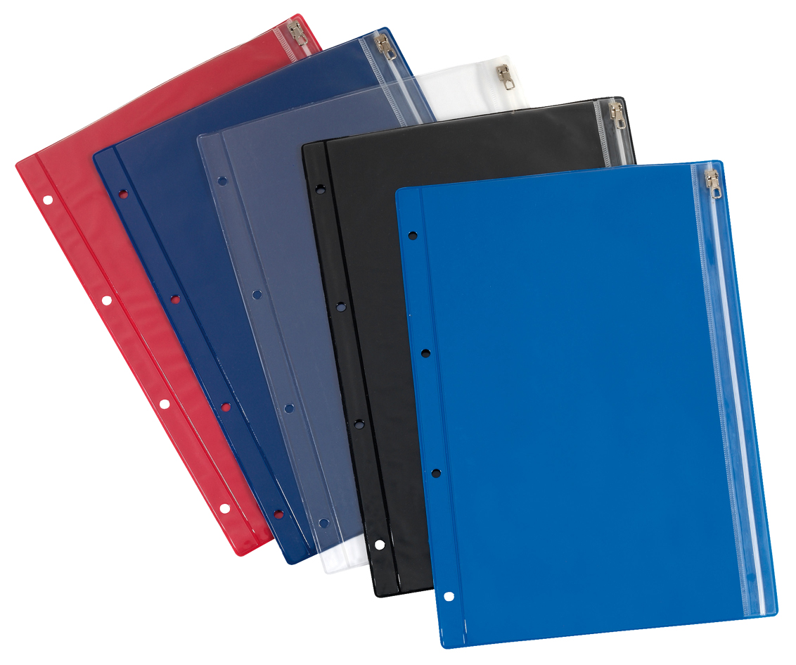 055060190021 herlitz Reißverschlusstasche, DIN A5, PVC, farbig sortiert