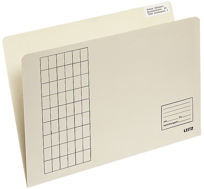 2433 LEITZ Einfach-Einstellmappe, vertikal, Gitterdruck, chamois