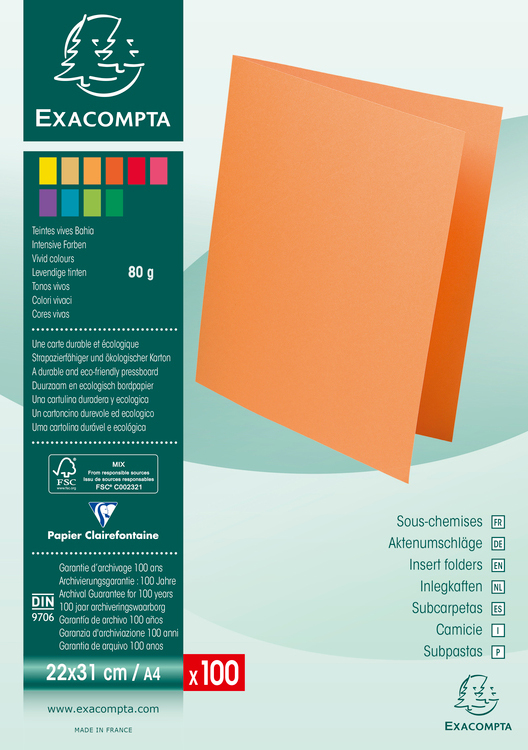 800014E_1589322fe80d30 EXACOMPTA Aktendeckel ROCK´S, DIN A4, 80 g/qm, dunkelrot
