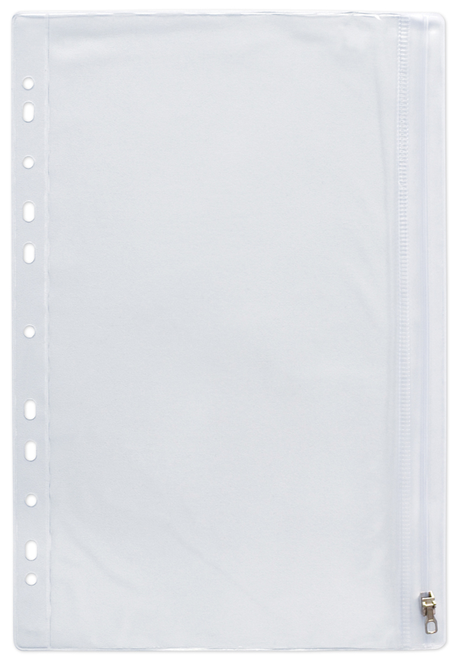 61970034 ELBA Reißverschlusstasche, DIN A4, PVC, glasklar, 0,14 mm