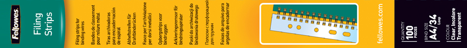 5360501589afb0c91c52 Fellowes Abheftstreifen für Drahtbindung, transparent