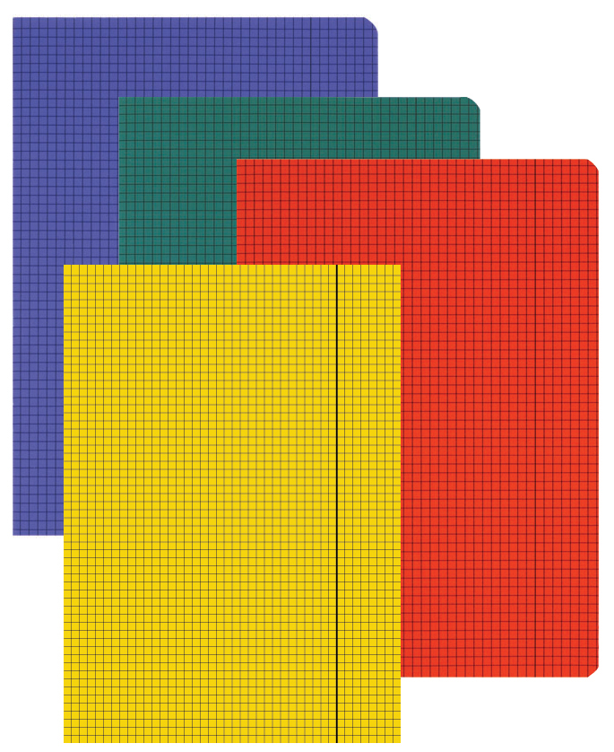417404022_Farben LANDRE Folio-Diarien - Glanzkladden, DIN A4, kariert