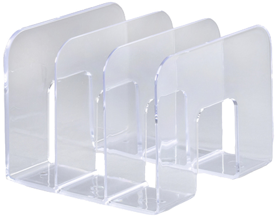 1701395400_GEN_A58939f9e90d6d DURABLE Stehsammler TREND, Kunststoff, 3 Fächer, transparent