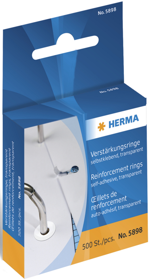 589858934d1d1f8d8 HERMA Lochverstärkungsringe, aus Kunststoff, weiß
