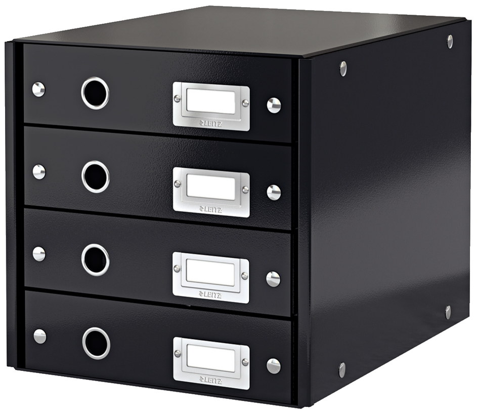60490095_v1589367131d2ba LEITZ Schubladenbox Click & Store, 4 Schübe WOW, schwarz