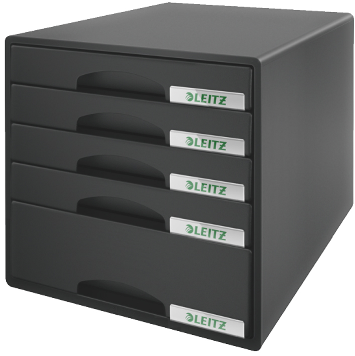 52110095589364d21c8e6 LEITZ Schubladenbox Plus, 5 Schübe, schwarz