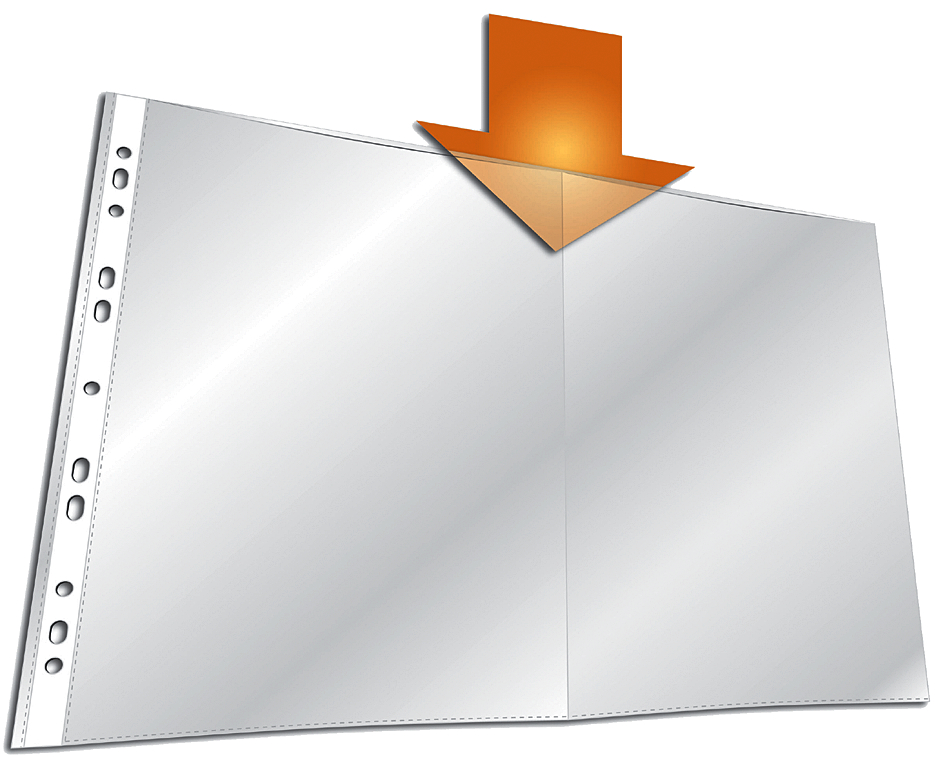 2670589376de3a6ff DURABLE Prospekthülle, DIN A3 quer, PP, transparent, 0,06 mm