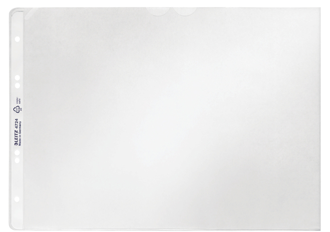 47240003klein589363f695fc3 LEITZ Prospekthülle, A4 quer, PP, genarbt, 0,12 mm