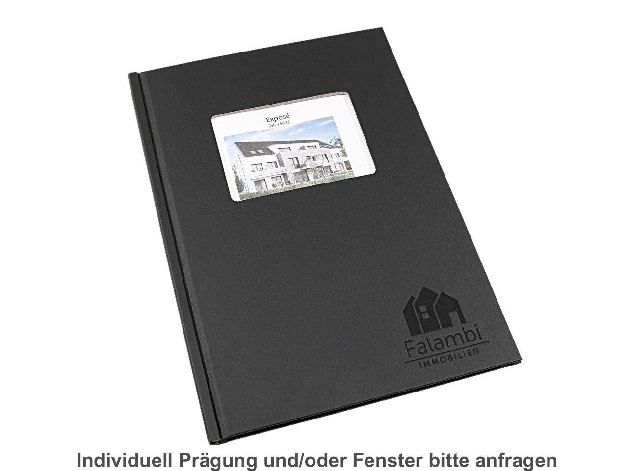 Klemmschienen-Mappen Modern, 4mm / bis 25 Blatt - schwarz matt