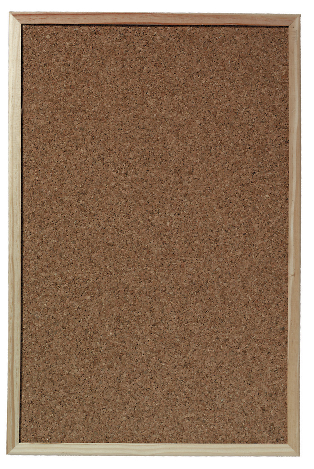 01600030_Pinnwand herlitz Korktafel, mit Holzrahmen, Maße: (B)400 x (H)600 mm
