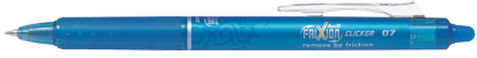 504514358932567e9953 PILOT Tintenroller FRIXION BALL CLICKER 07, hellblau
