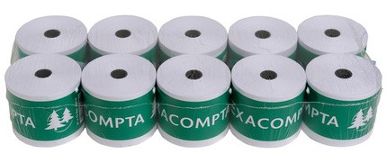 EXACOMPTA Kassenrollen, 57 mm x 33 m x 12 mm, extra weiß