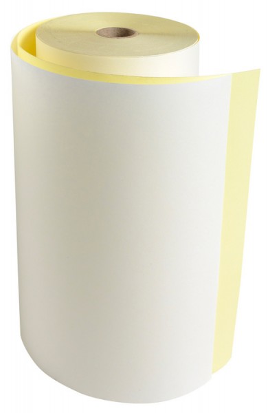 EXACOMPTA Kassenrollen, 76 mm x 25 m x 12 mm, weiß/gelb