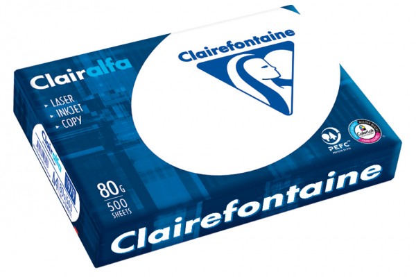 Clairalfa Multifunktionspapier, DIN A4, 90 g/qm, extra weiß