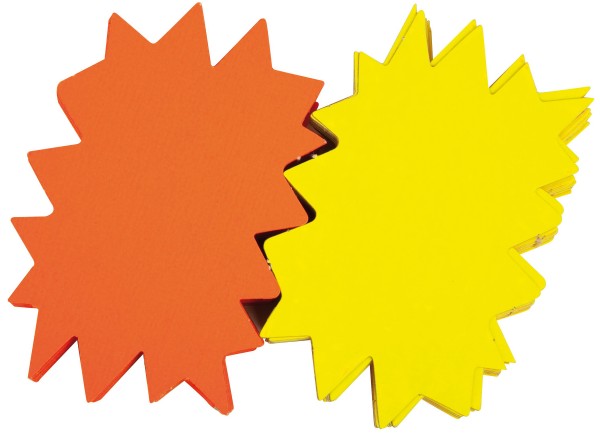 agipa Symbol-Etiketten ´Pfeil´, gelb/orange, 240 x 320 mm