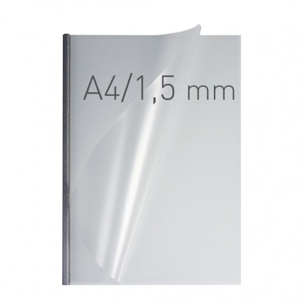 50 EasyCOVER A4 - PVC matt - 1,5 mm - silber