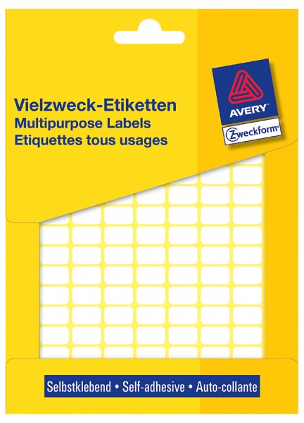AVERY Zweckform Vielzweck-Etiketten, 76 x 19 mm, weiß, FP