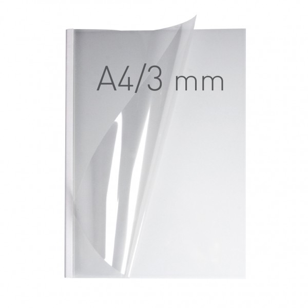 EasyCOVER A4 - PVC klar - 3,0 mm - weiß
