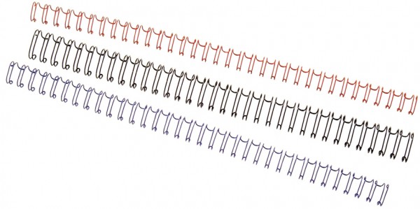 GBC Drahtbinderücken WireBind, A4, 34 Ringe, 12,5 mm, weiß