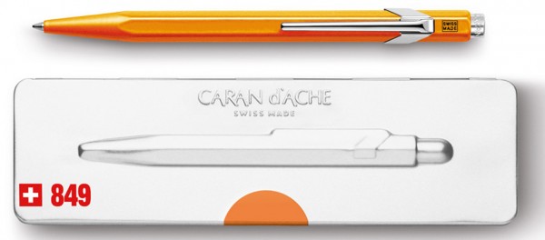 CARAN D´ACHE Druckkugelschreiber 849 POPLINE FLUO, orange