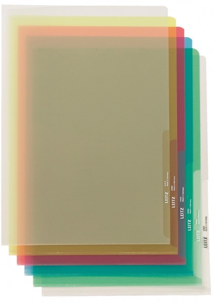 LEITZ Sichthülle Premium, A4, PVC, rot, 0,15 mm