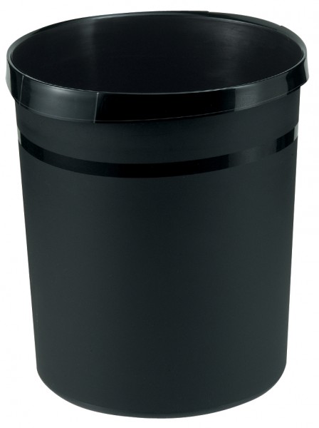 HAN Papierkorb GRIP, 18 Liter, rund, schwarz