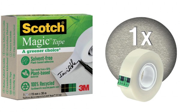 3M Scotch Magic Klebefilm ´A greener choice´ 900, 19 mmx30 m