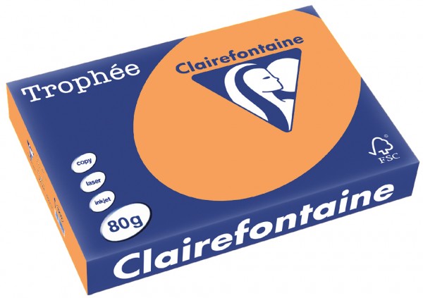 Clairalfa Trophée 1878C, A4, 80 g/m² - mandarine - mandarine