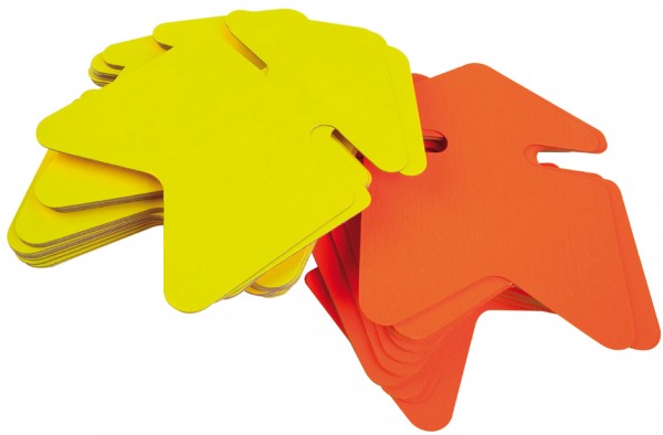 agipa Symbol-Etiketten ´Pfeil´, gelb/orange, 120 x 160 mm