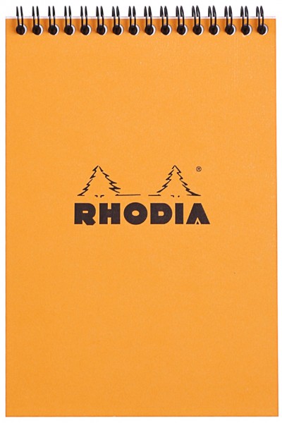 RHODIA Spiralnotizblock No. 16, DIN A5, kariert, orange