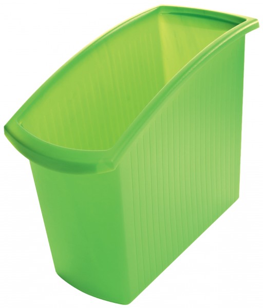 HAN Papierkorb MONDO, 18 Liter, eckig, grün-transluzent