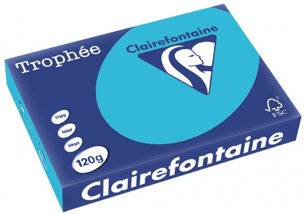 Clairefontaine Trophée Papier 1247C, A4, 120 g/m² - royalblau - royalblau