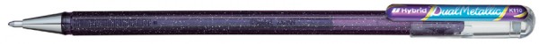 Pentel Hybrid Gel-Tintenroller ´Dual Pen´, violett/türkis