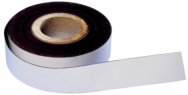magnetoplan Magnetband, PVC, weiß, 30 mm x 30 m