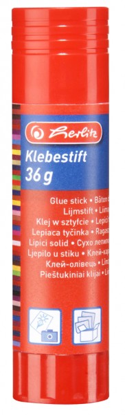 herlitz Klebestift, 36 g, lösungsmittelfrei, farblos