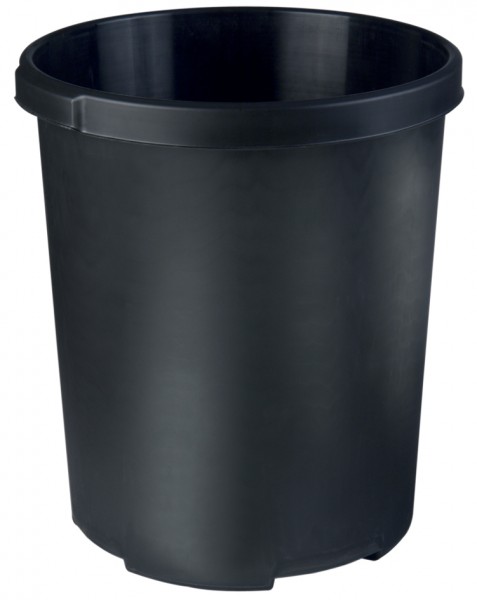 HAN Papierkorb MOBIL XXL, 50 Liter, PP, rund, schwarz