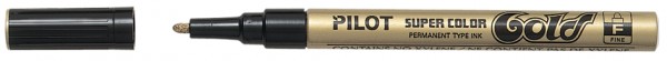 PILOT Permanent-Marker SUPER COLOR, feine Spitze, gold