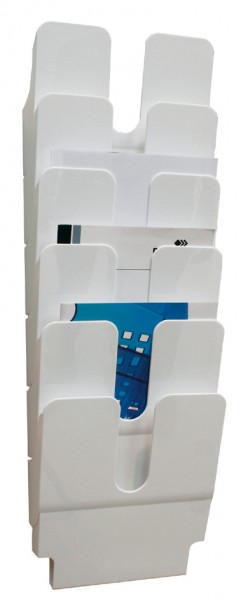 DURABLE Wand-Prospekthalter-Set ´FLEXIPLUS 6´, A4, 6 Fächer