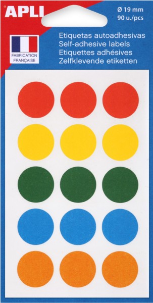 agipa Markierungspunkte, Durchmesser: 19 mm, rund, farbig